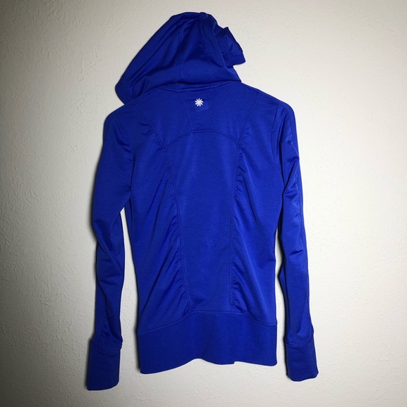 Athleta Royal Blue Zip Up Hooded Jacket - Picture 5 of 8